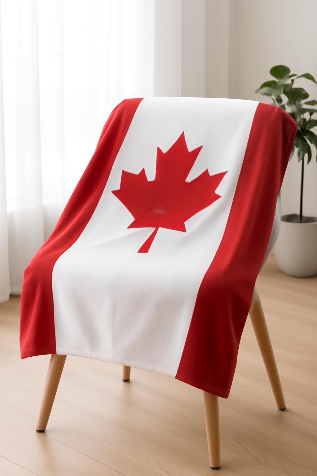 DIVINE OVERSEAS Microfiber Bath Towel, Canada Flag Design Mapple