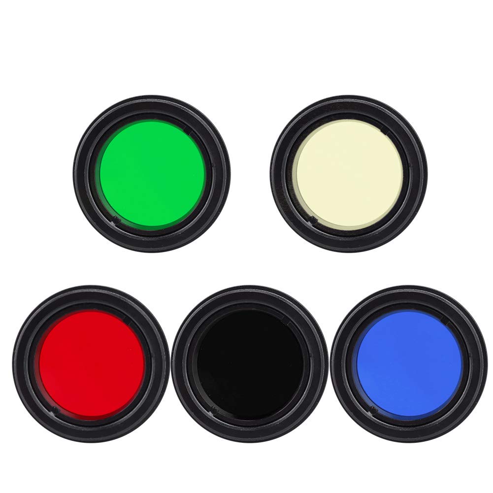 Kit de filtres télescopiques de 25 pouces/31,1,7 mm, kit de filtres à lentille en couleur, filtre de couleur de lentille oculaire télescopique pour lune, Jupiter, Mars, Saturne, amas d'étoiles