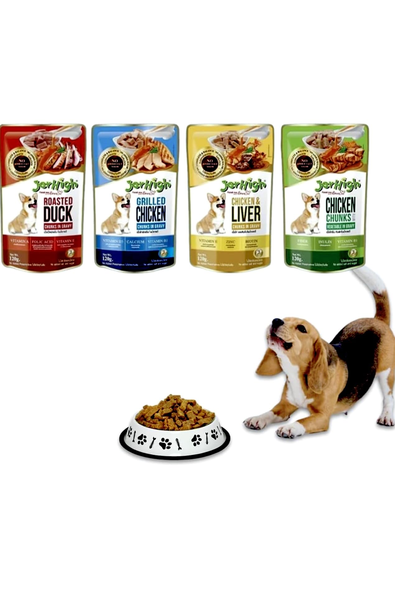 See full amazon price history chart for Jerhigh Wet Food for Dogs - Chicken Grilled 12 + Chicken and Liver 12 + Chicken and Vegetables 12 + Roasted Duck 12 Dog Food for All Life Stages in Gravy - Pack of 48 Jerhigh Wet Food for Dogs - Chicken Grilled 12 + Chicken and Liver 12 + Chicken and Vegetables 12 + Roasted Duck 12 Dog Food for All Life Stages in Gravy - Pack of 48 (B0C4HGF9LC) Amazon Price History, Amazon Price Tracker