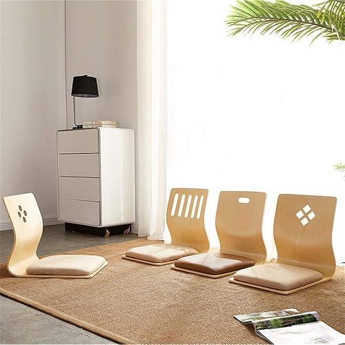 Miniatura 8 de Silla de respaldo Tatami Silla de cama Dormitorio Dormitorio Silla perezosa Silla sin patas Japón y Corea del Sur Silla de ventana de la bahía Silla