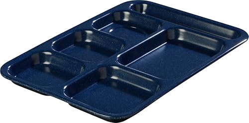 Miniatura 7 de Carlisle 4398835 - Bandeja para café  comida rápida, 6 compartimentos, 14.5 x 10 pulgadas, color azul