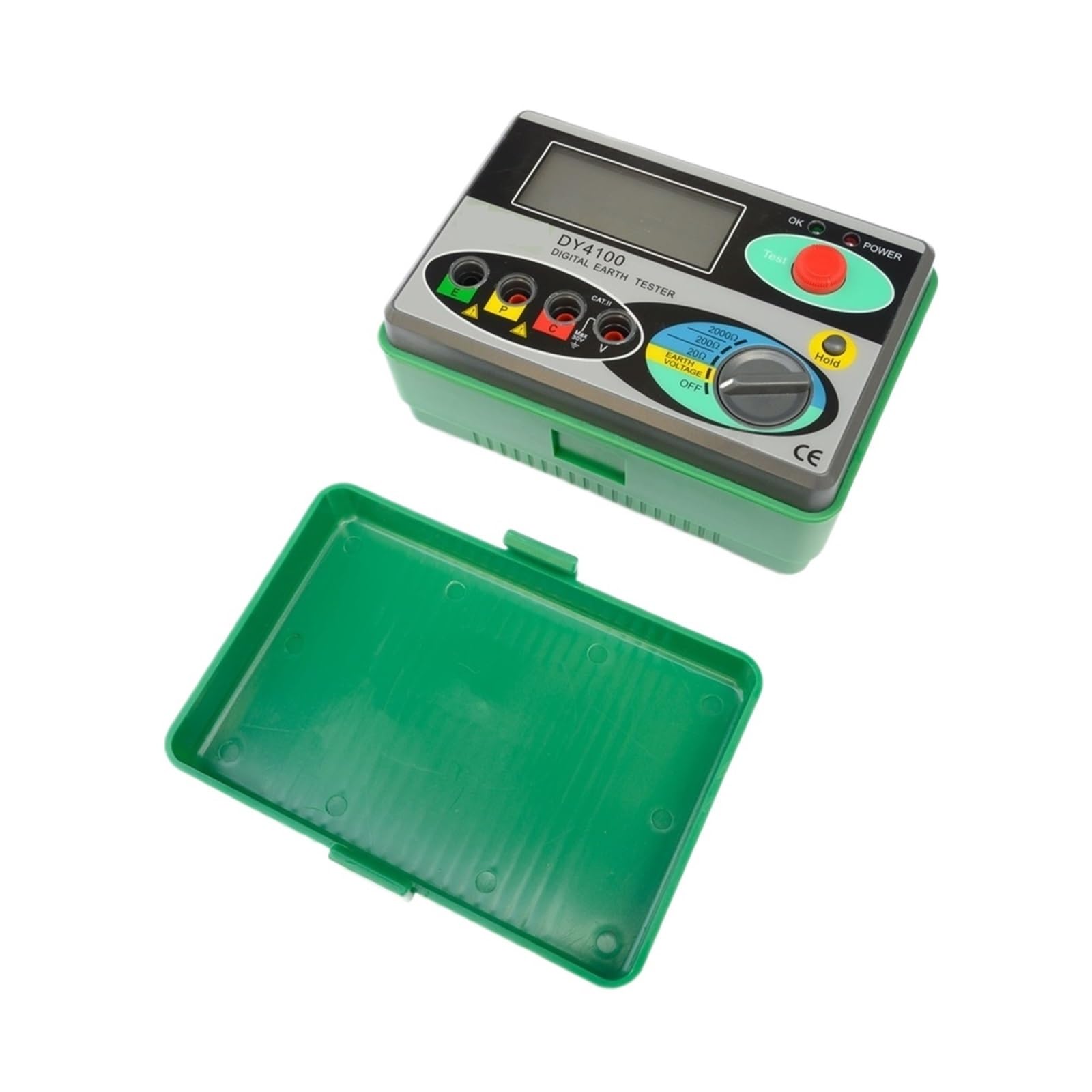 DY4100 Cyfrowy miernik rezystancji uziemienia Megaomomierz 0-2000 Ohm Instrumenty Inspekcyjne Elektryk Tester rezystancji