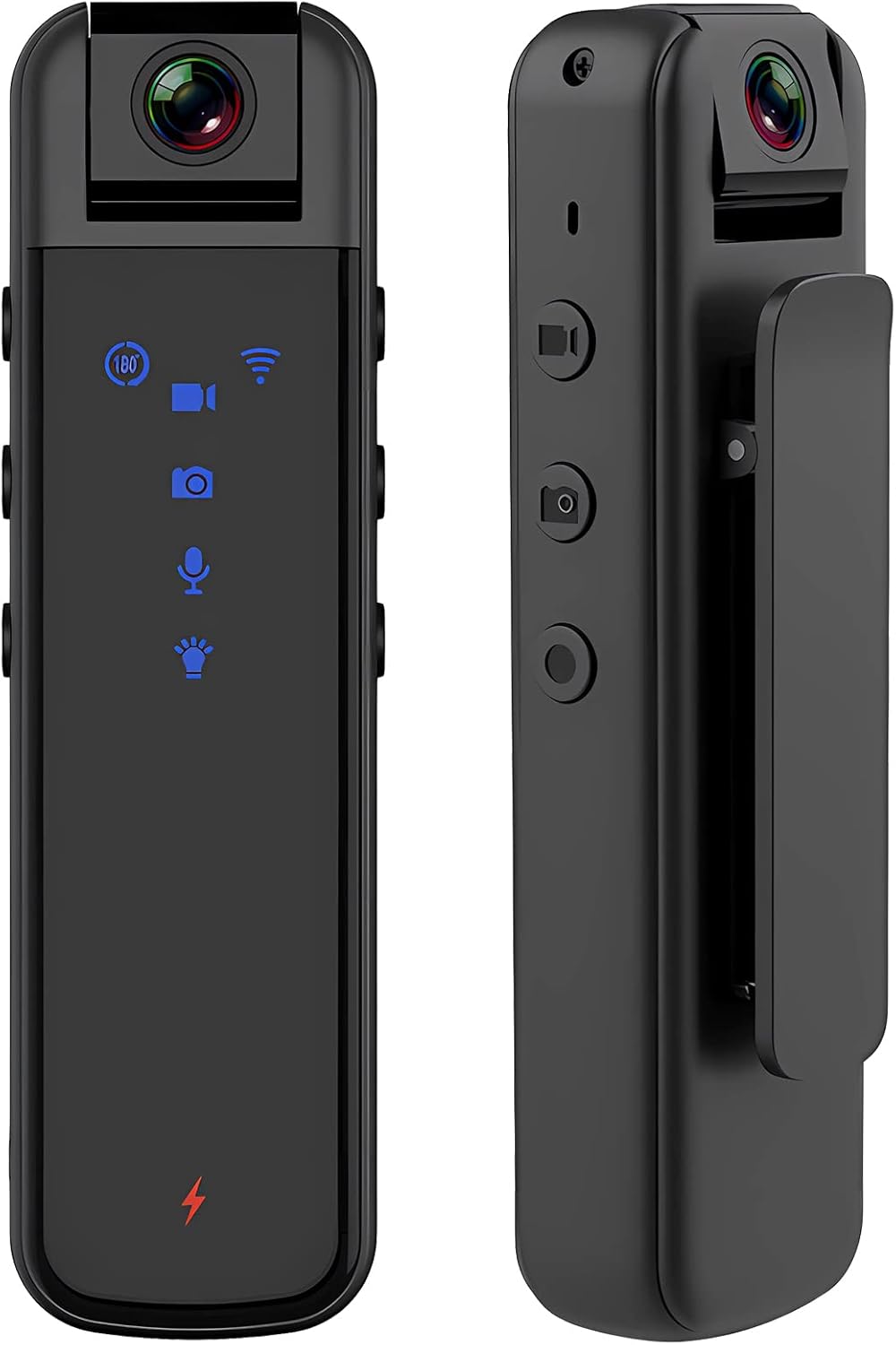 SRIKEKL WiFi Body Camera, 64GB Police Body Worn Cam with Audio and Night Vision, Support 56