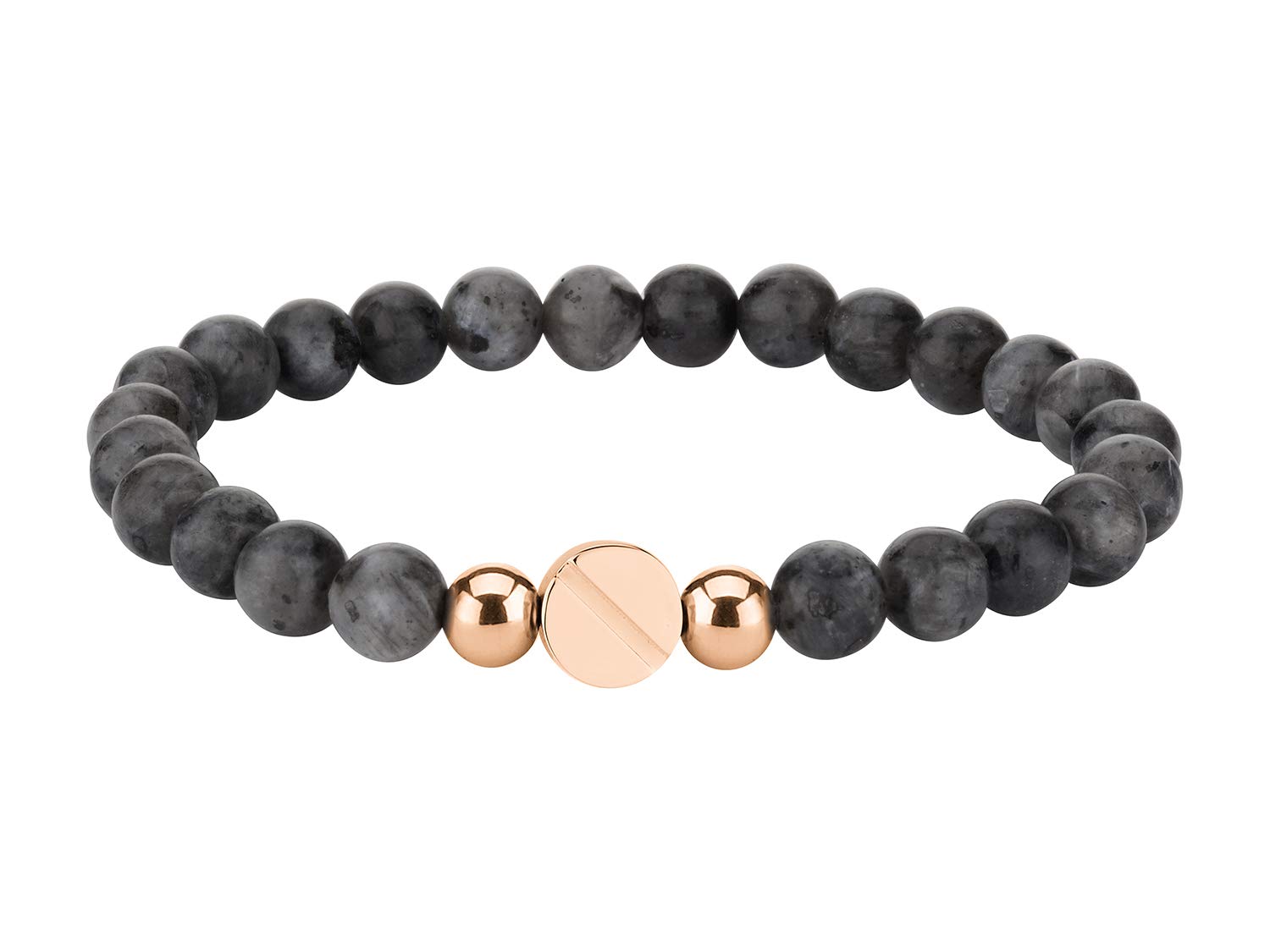 LIEBESKIND BERLIN Damen Beads Armband – Edelstein-Armband mit echten Natursteinen – elastisch, handgefertigt, vielseitig kombinierbar, modischer Schmuck für Frauen