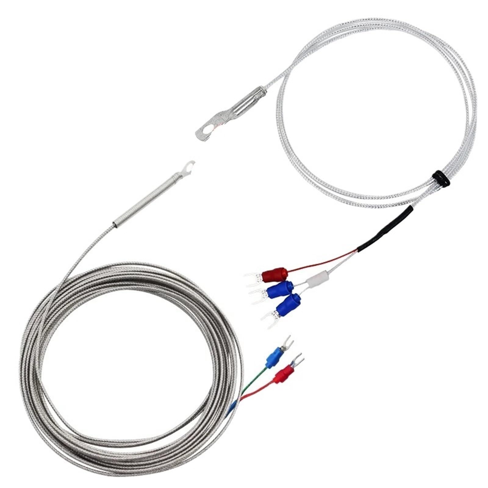 Termopar tipo J para controlador con cable trenzado de temperatura de 2m 6