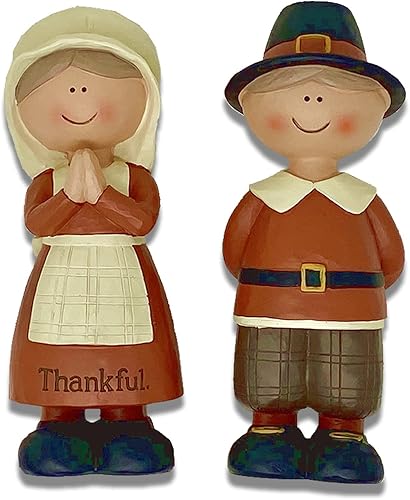 Blossom Bucket 216-13087 - Figuras de peregrinos, 6 pulgadas de alto, juego de 2