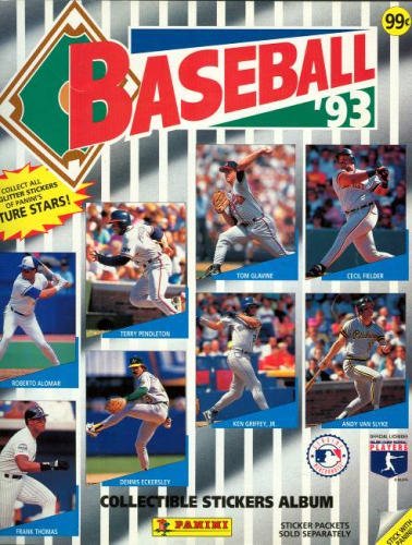 Baseball '93 Collectible Stickers Album (Major League Baseball Genuine ...