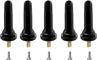CDWTPS TPMS 20008 Tire Valve Stem, Rubber Snap-in Tubeless 0.453" Rim Holes Tire Pressure Sensor Valve stem Replacement for GMC,Chevrolet,Cadillac,Buick,Chrysler,Jeep,Ram,Dodge,Ford,Subaru(5PCS/Bag)