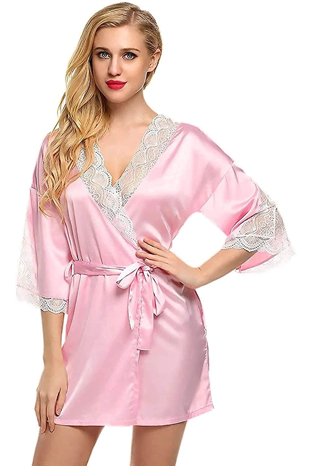 Women's Polyester Floral Above The Knee Length Babydoll Lingerie/Nightwear for Women/Nightwear Super Soft Net Babydoll Dress Sleepwear Naughty-image-14