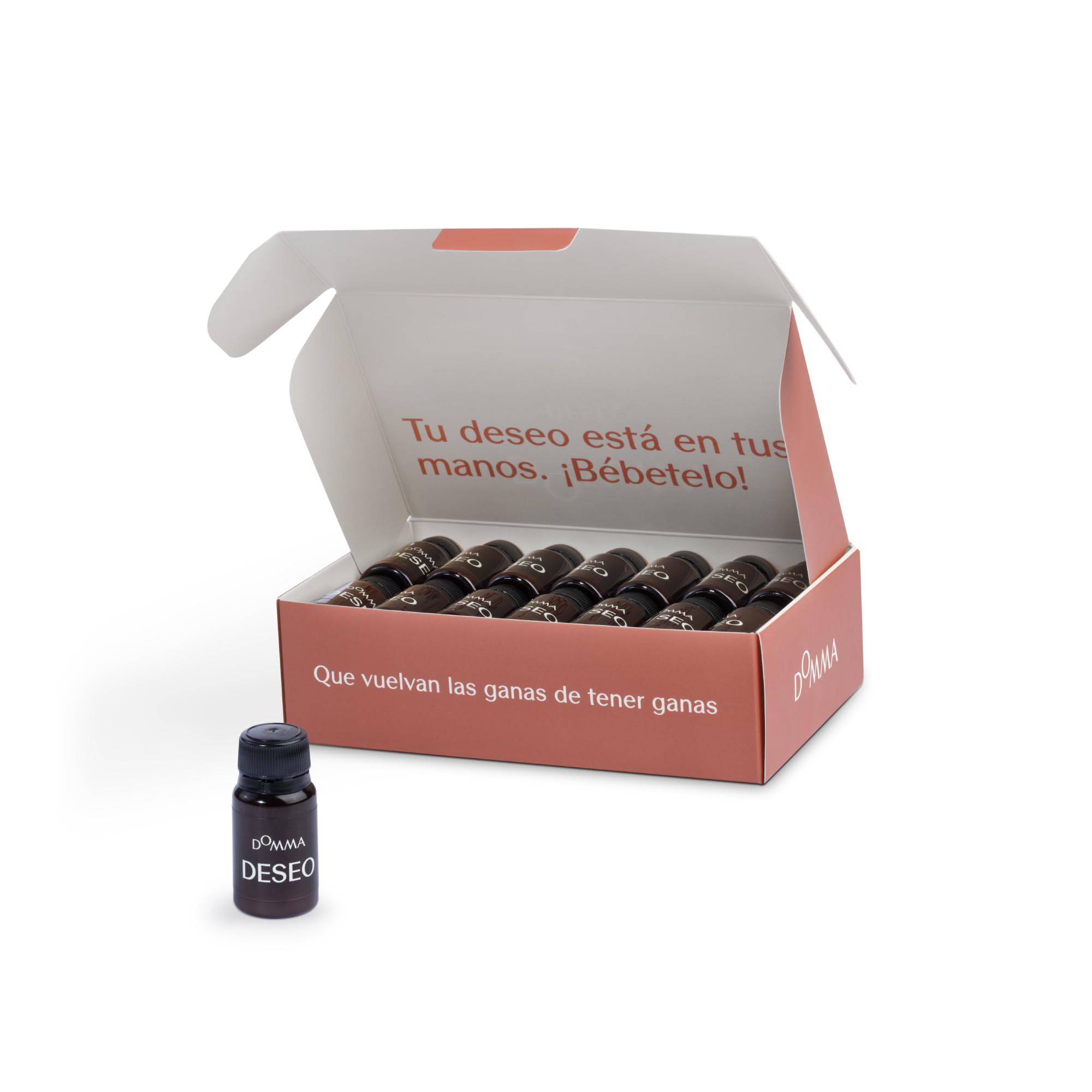 DOMMA Menopausia - Deseo Domma Potenciador natural de la líbido para mujer - Mejora la lubricación natural, la líbido y previene infecciones - con Maca y Fenogreco - Sin Gluten y Vegano 28 Monodosis