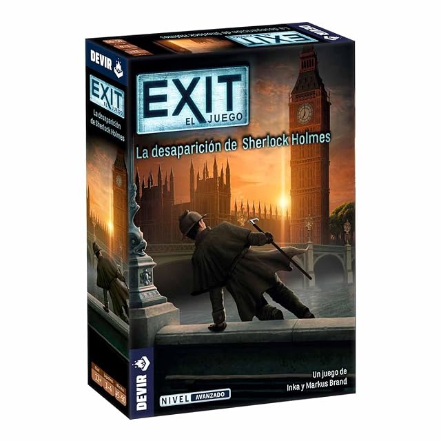 Devir - Exit: La Desaparición de Sherlock Holmes, Juego de Mesa en español, con Amigos, Escape Room, Juegos…