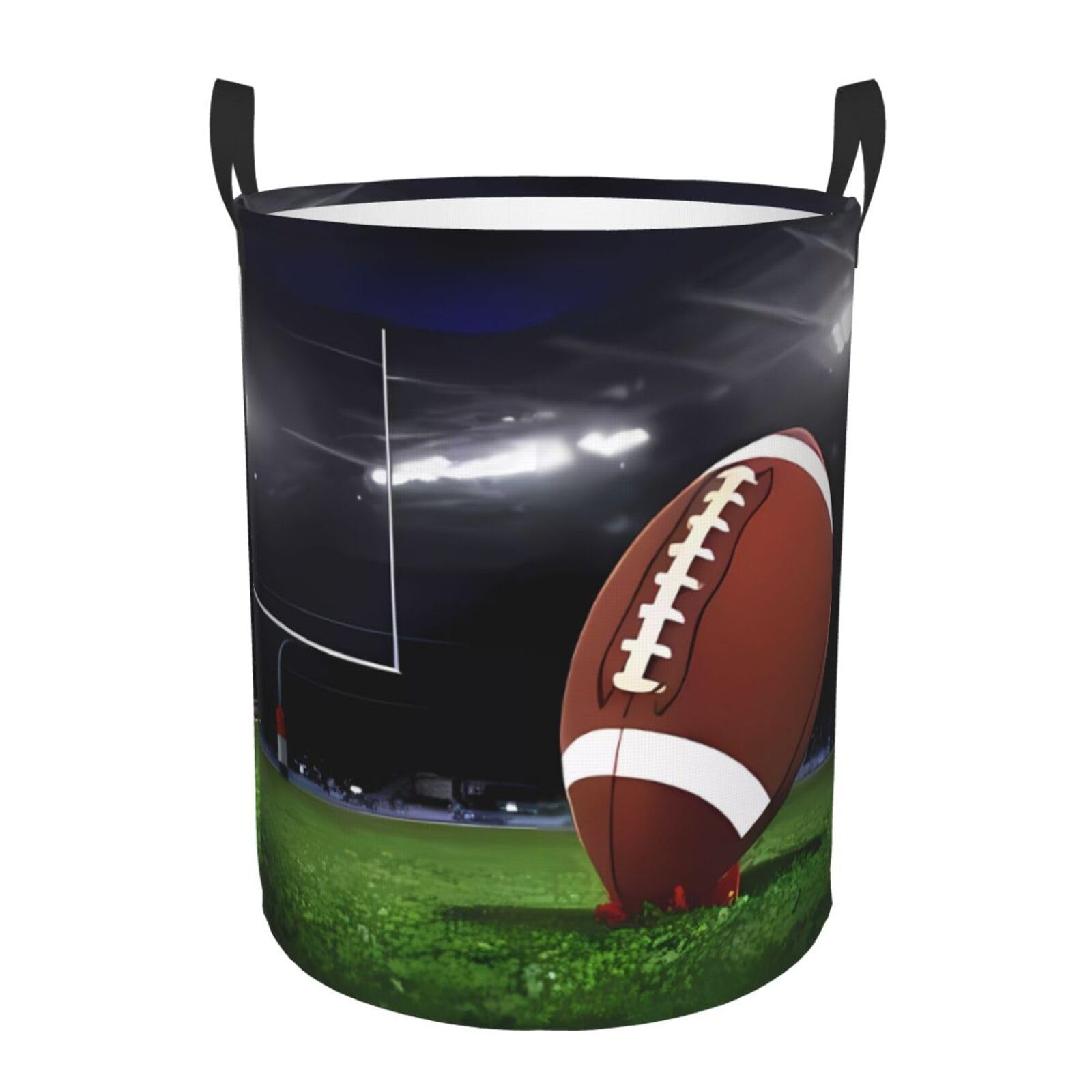 S Circular Hamper American soccer (1) Print for Dirty Clothes
