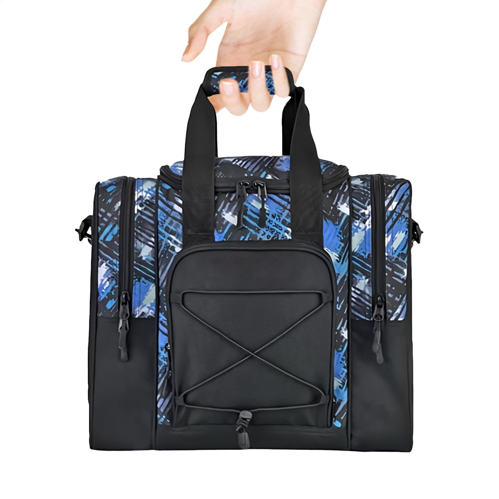 Sacs De Bowling | Sac De Bowling Fourre-Tout 1 Boule | Ceinture Réglable, Chaussures De Serviette Multifonctions Rembourrées, Sac De Boule De Bowling pour Hommes Et Femmes