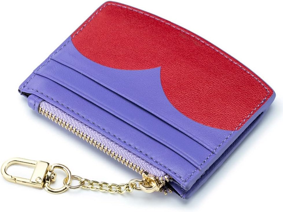HBJWOV Leather Coin Change Wallet Mini Bag Portable Cosmetic Mouth Red Envelope Earphone Storage Purse Bags(Black)