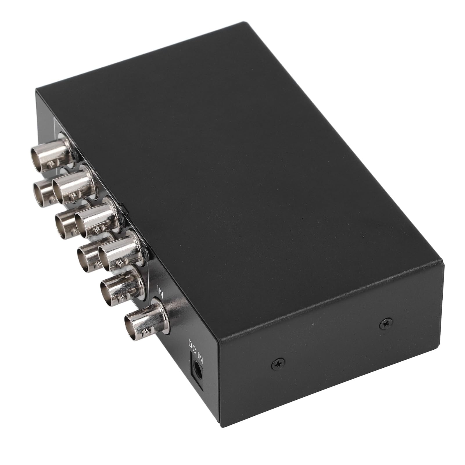 8 Port 1 in 8 Out BNC Video Splitter Box, 1080P Koaxialverteiler Verstärker, Audio Extractor für Videoüberwachungssystem CCTV Sicherheitskamera (EU-Stecker)