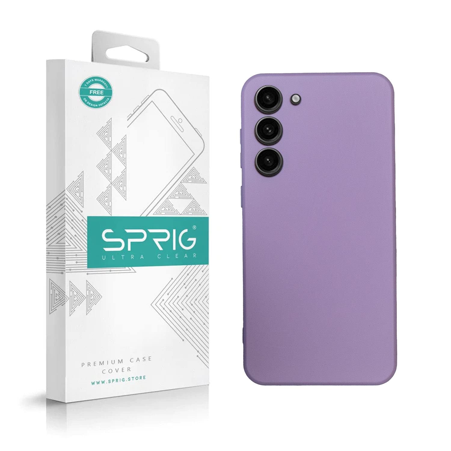 SPRIG Compatible with Samsung Galaxy S23 Plus Phone TPU Basic Premium Back Cover Drop Tested Shock Proof Mobile Case for Men, Women, Boys and Girls with Camera Protection (Lavender Purple) (B0C2ZD8KWD) Amazon Price History, Amazon Price Tracker