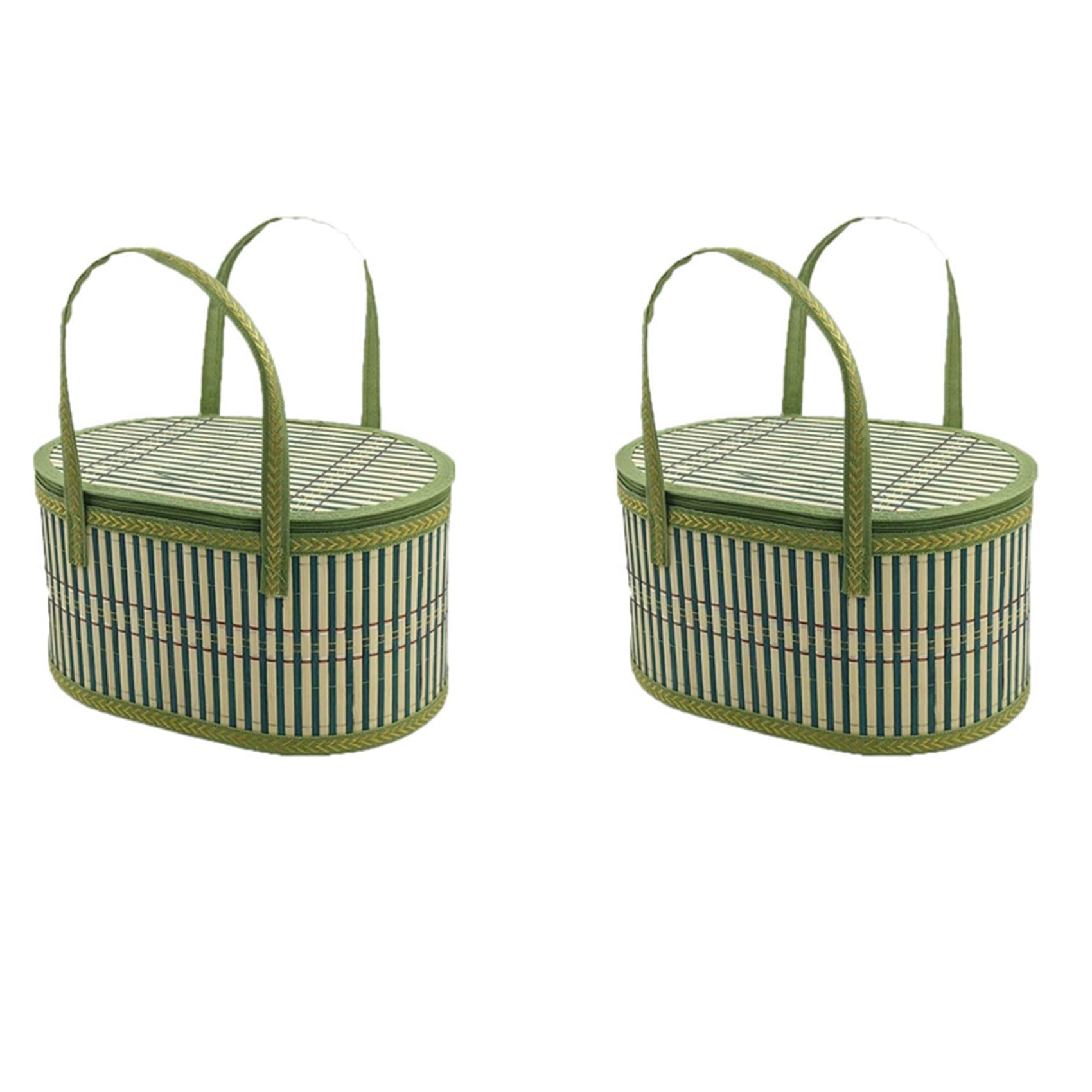 Vjsujehgy 2X Basket Portable Sundries Snacks Basket Outdoor Camping Food Fruit Storage Container Home Decor Organizer Accessories