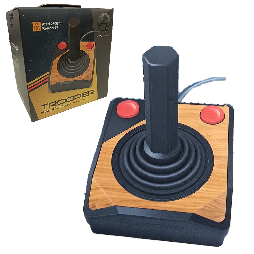 Hyperkin "Trooper" Premium Controller for Atari 2600/ RetroN 77 (Color May Vary)