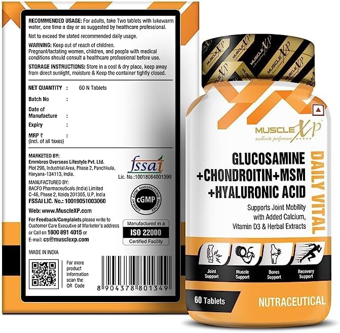 Glucosamina Con Condroitina, MSM, Vitamine E Minerali - Foto 2