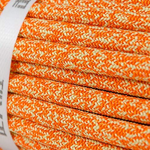 Foto von LIZIPYS Einfachseile Seil Segelseil Zügel Kontrollseil Verankerungsseil Stromfallseil Keine Dehnung 8 / 10mm Durchmesser Länge 5/10/20/30/40/50 / 100m Orange (größe : 8mm 10m)
