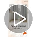 Image of Wakefit Solid Blackout Window Curtains 5 Feet | Set of 2 | Upto 92% Room Darkening Faux Silk Drapes | Thermal Insulated & Noise Reducing Curtains for Living Room & Home Dcor | Agaya Grey