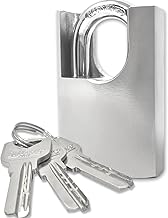 Smith’s® 60mm Steel Heavy Duty Industrial Padlock (3 Keys Included) | Size: 60mm x 40mm. Shackle: 17mm | Ministry of Public Security Recommended | Outdoor & Indoor Use!