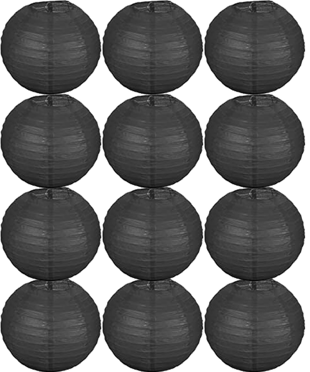 Tmade 12 Pack 10" White Paper Lanterns for Birthday Wedding Party Garden Home Decoration — view 10