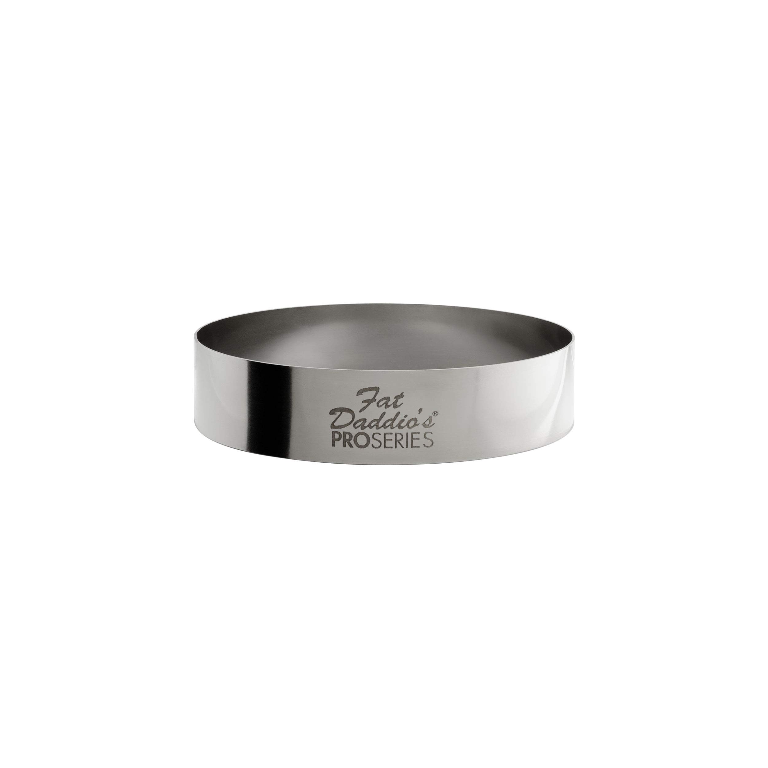 Fat Daddio's Stainless Steel Round Cake &amp; Pastry Ring 3 x 0.75 Inch