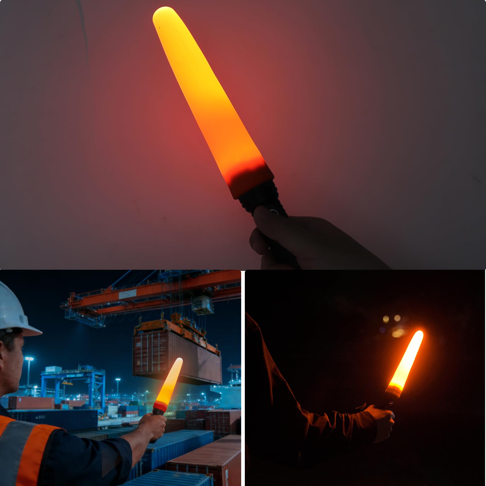 Brinyte BTW28 Orange Traffic Wand, 8