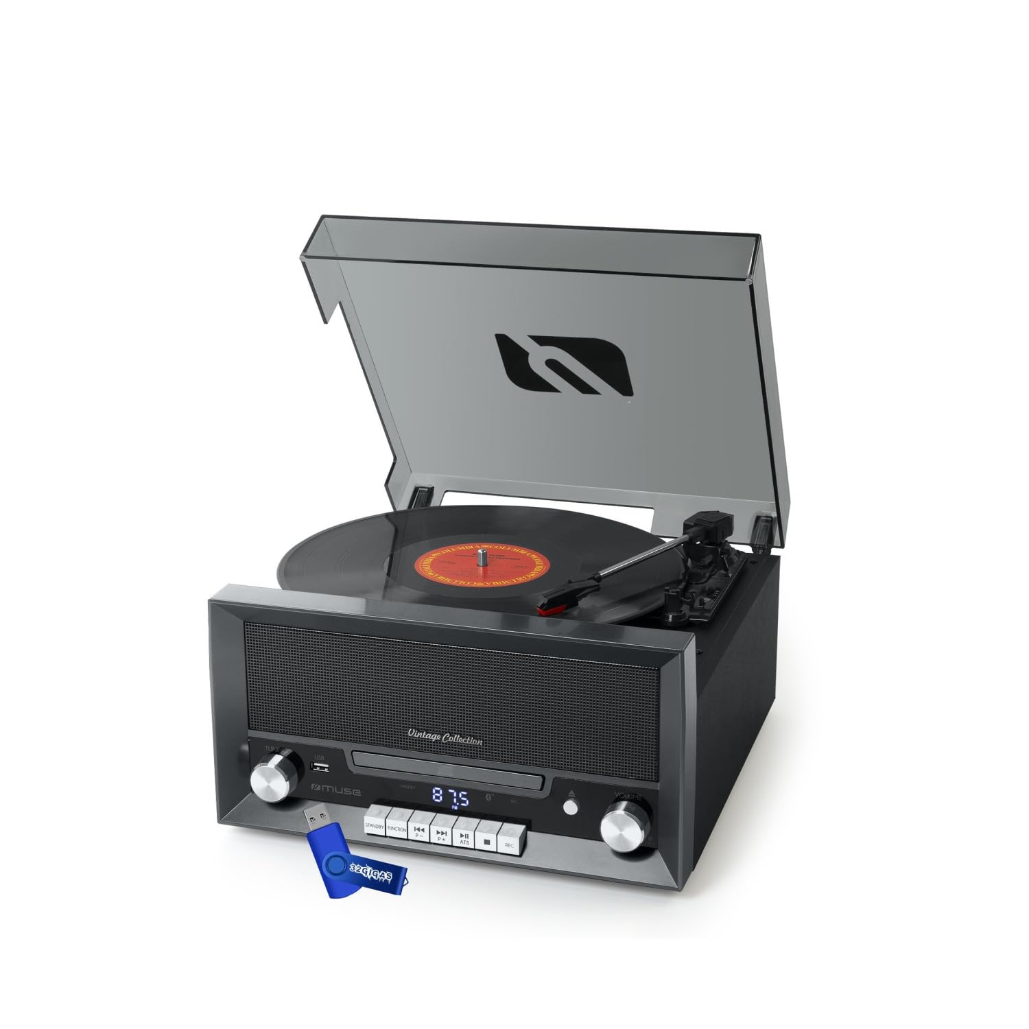 Bmi Chaine Vinyle CD Bluetooth Muse MT-110-DS+ clé USB 32gigas