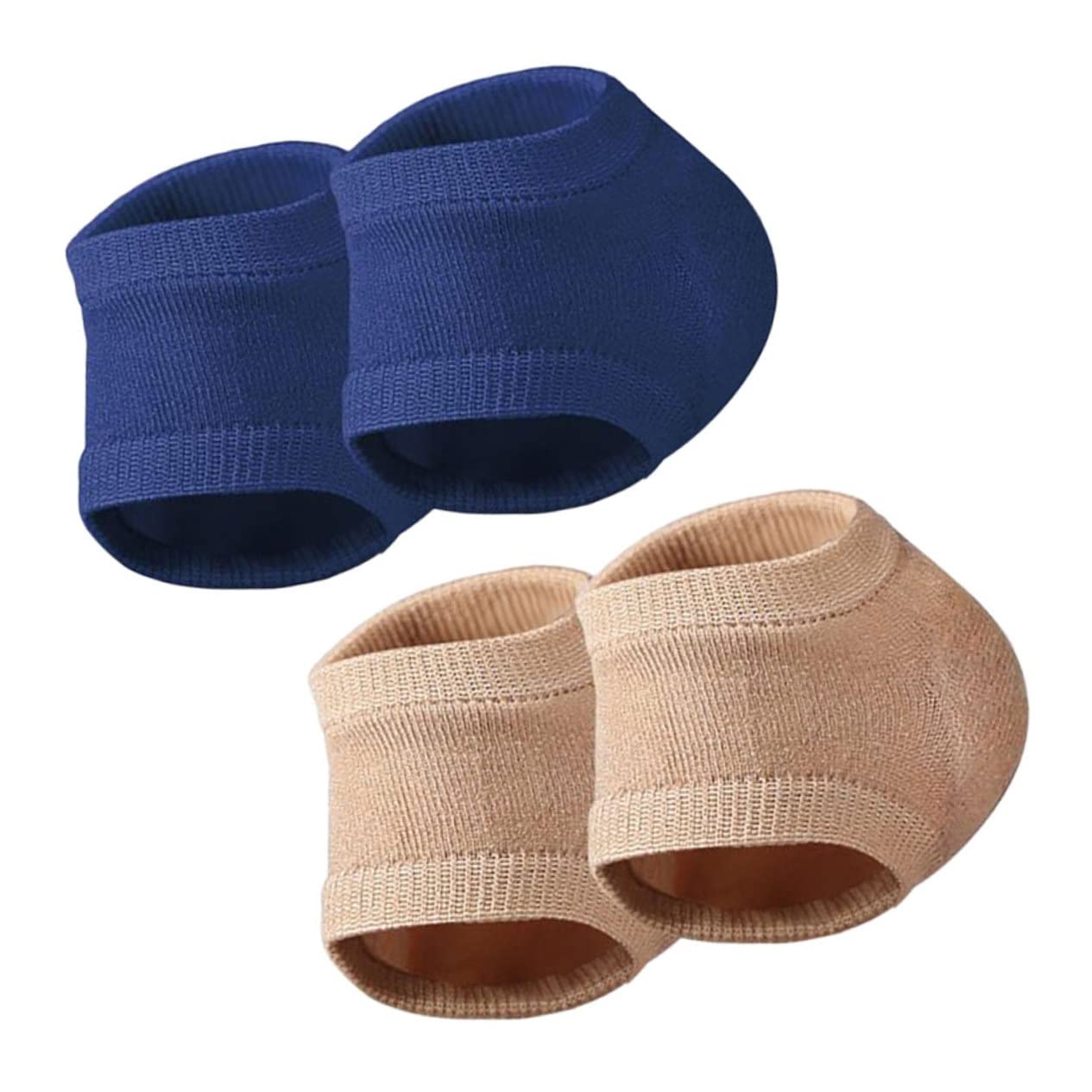 FOMIYES 2sets Comfortable Heel Sleeves Gel Heel Protectors Prevent Cracked Breathable Pedi Socks 2pairs*2
