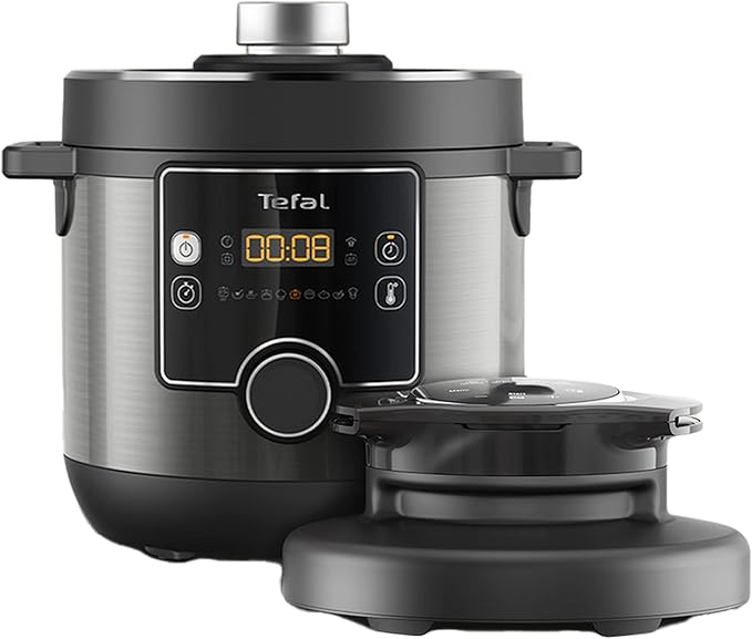 Tefal Turbo Cuisine & Fry, 7.6L Electric Pressure Cooker with Air Fryer