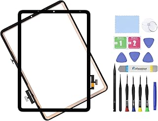 Touch Screen Digitizer Repair Kit for iPad Air 4 4th Gen 10.9" 2020 A2316 A2324 A2072 A2325 Front Glass Replacement + Tools + Pre-Installed Adhesive (Not Include LCD)