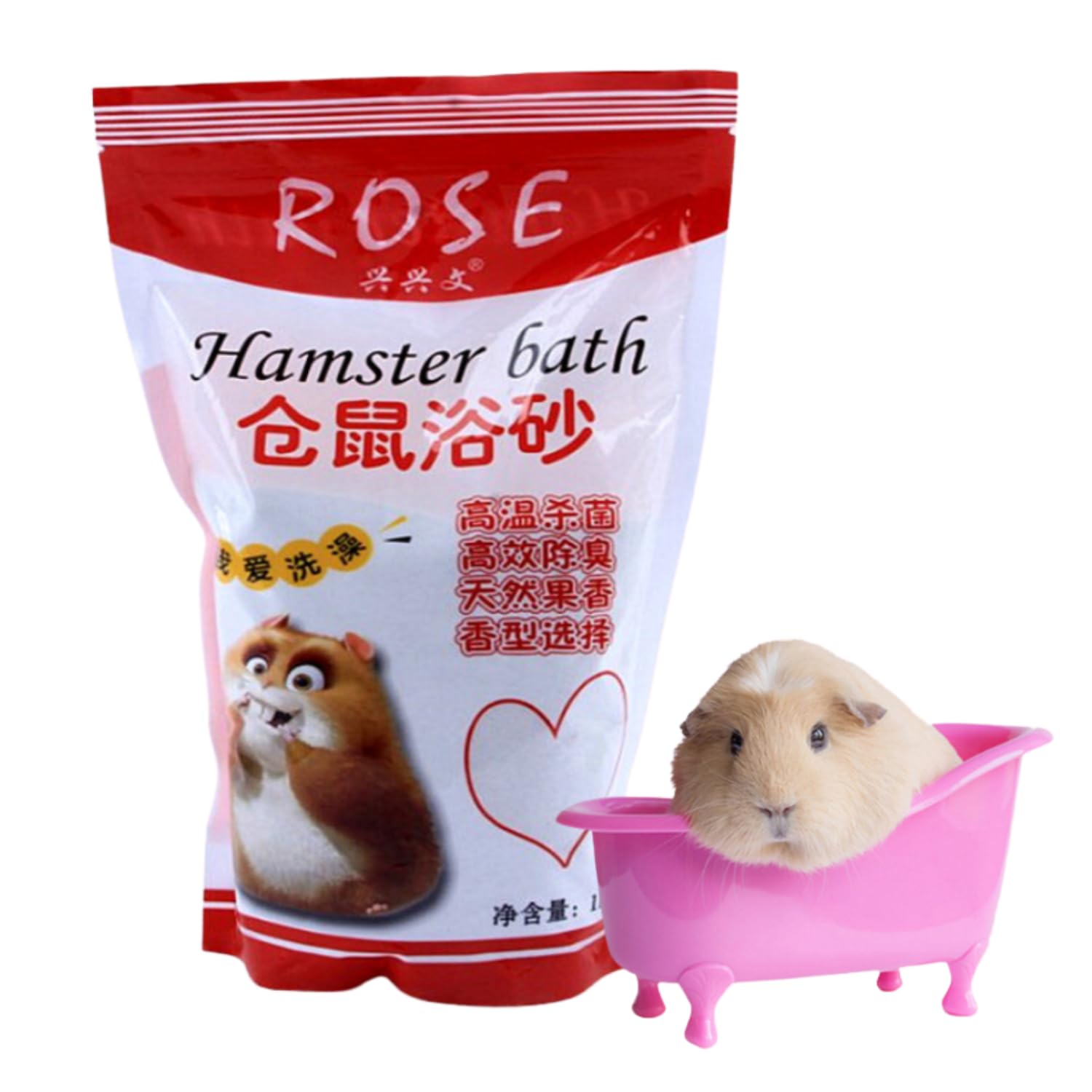 Pets Empire Natural Hamster Bathing Sand 500g Hamster Bathing Sand,Gerbil Powder Grooming Sand for Tiny Friends Farm Dust Bath Potty Litter Sand (Lemon, 1kg)-image-31