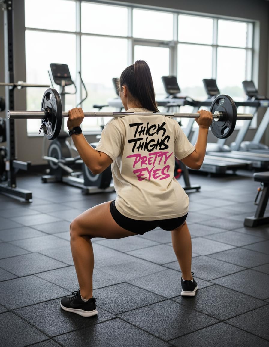 IRON PANDA Funny Gym Shirts for Women Workout Fitness Running Hiking Outdoor Activities-Preworkout in My Mouth - Image 3