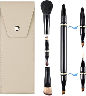 Ponhey Juego de brochas de maquillaje de viaj...