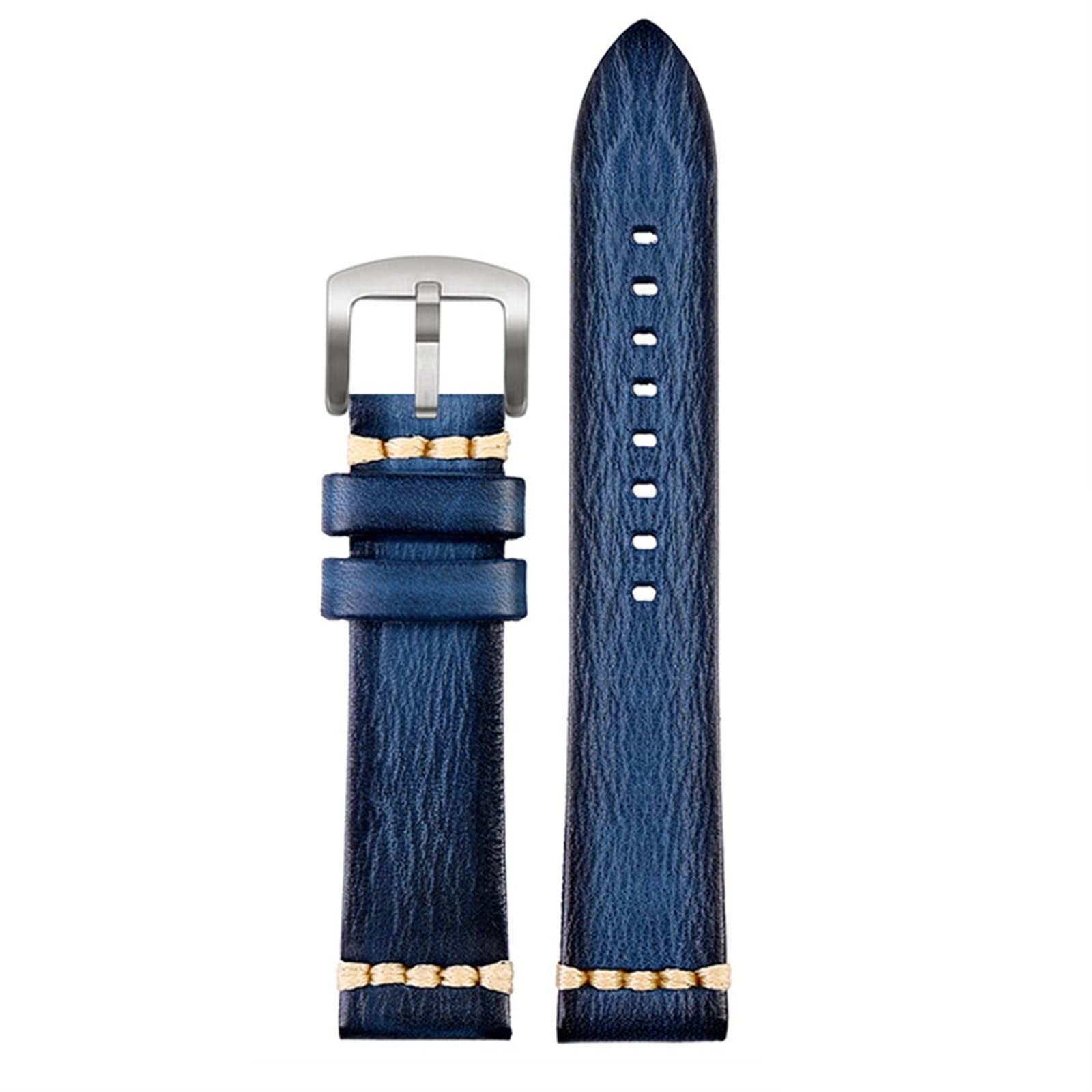 Handgefertigtes echtes Leder Uhrengurt 20mm 22 mm24 für GT Herren Uhrenband braun blaugrün grau Household faucets