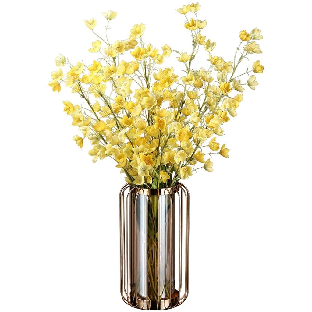 ADERFETBI Fake Plants Artificial Flowers Simulation Flower Lily Of The Valley Bouquet Desktop Bedroom TV Cabinet Decoration Fake Artificial Flowers(A)