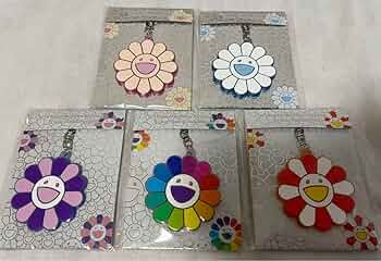 Amazon.co.jp: 村上隆 お花キーホルダー flower クリアタイプ 5