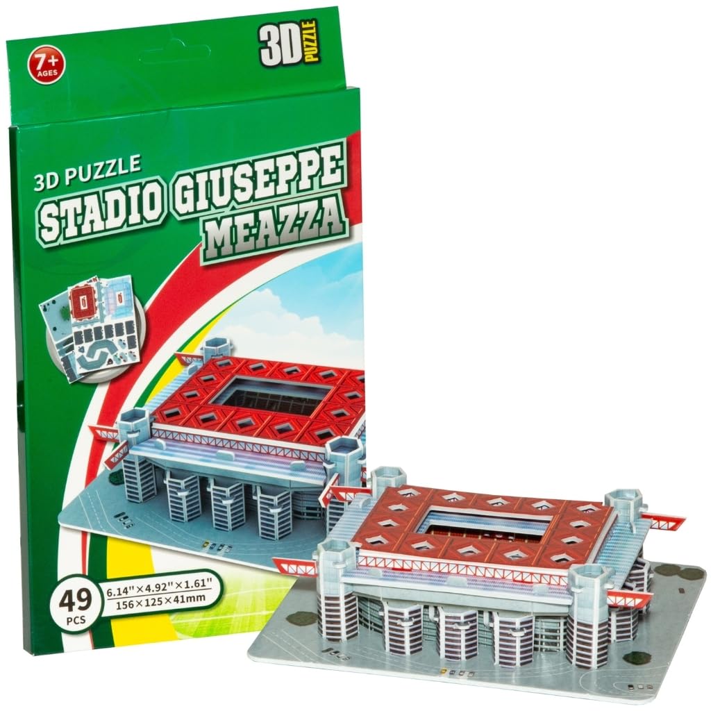 3D Stadium Puzzle San Siro Mini Unique & Collectible Model Assembly Building Kit for Kids & Adults 49pcs