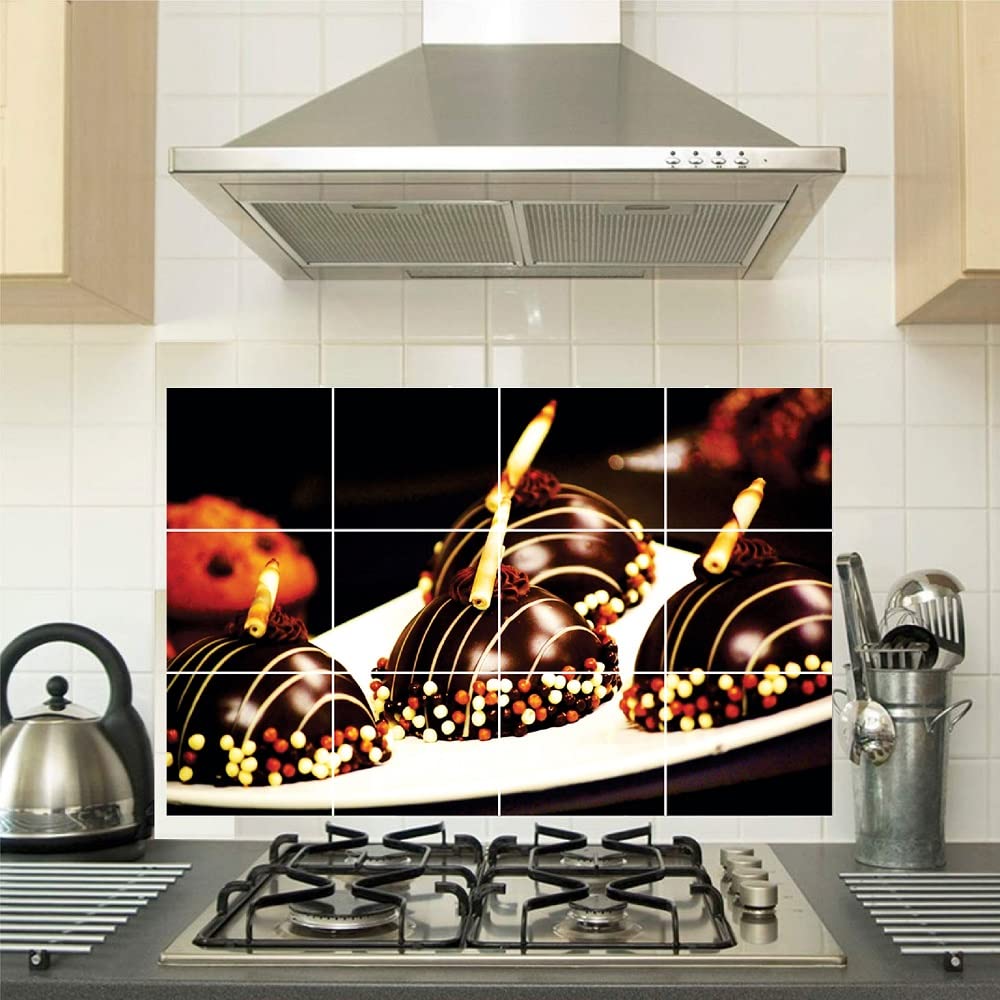 Akki World Chocolate Ice- Cream Kitchen Wall Sticker (Oil Proof, Water Proof) Vinyl Wall Sticker, Size - 46 X 65 CM (B09FY5CWGJ) Amazon Price History, Amazon Price Tracker