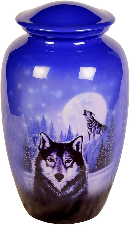 Generic Wolf Urn Design Cremation Urns For Human Ashes
