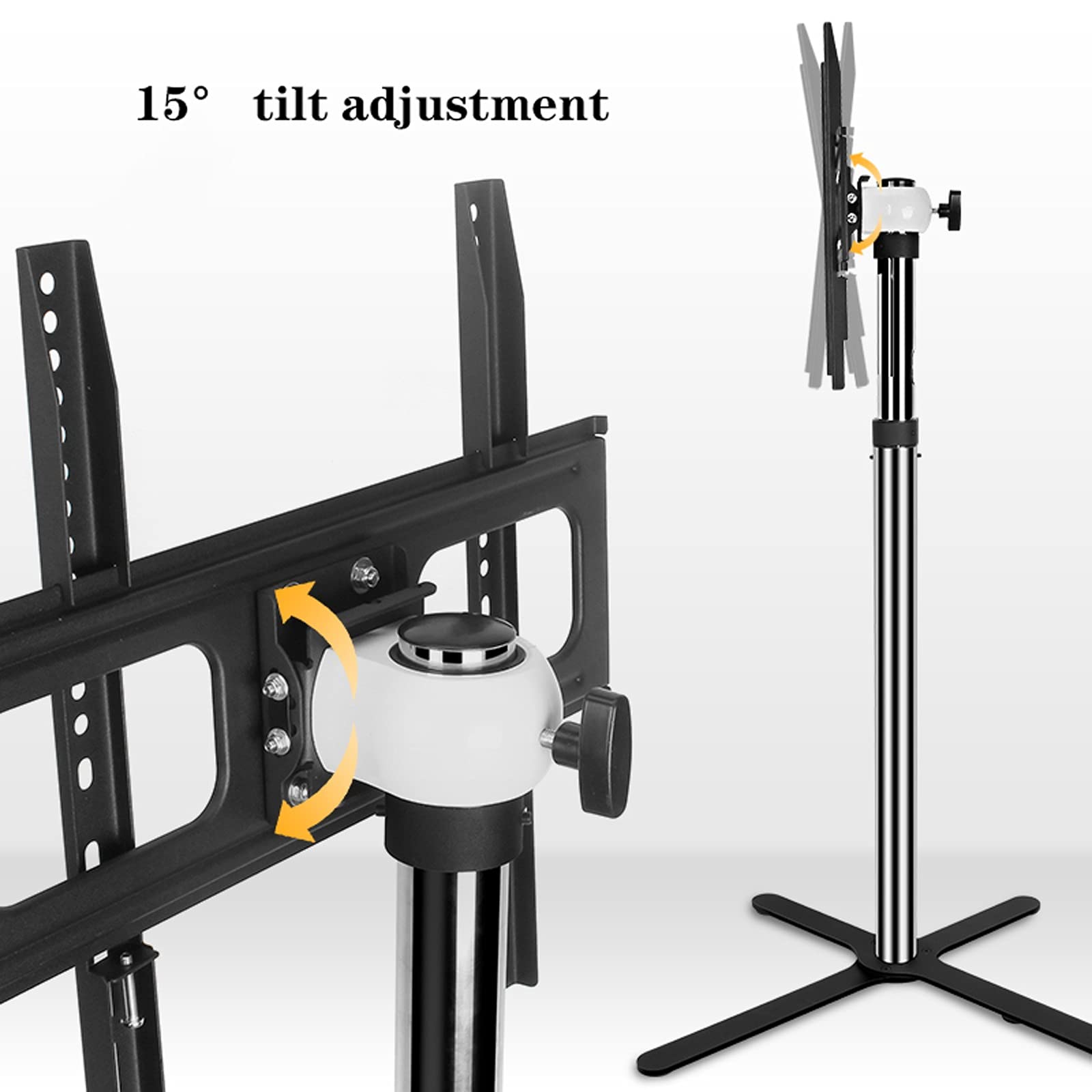 tv Stand Pavimento TV Stand Mount Universal. TV Stand Altezza regolabile, inclinazione, girevole TV Montare per TV a schermo piatto da 32 a 50 pollici, max VESA 400X40. 0mm contiene 110 libbre. .per c