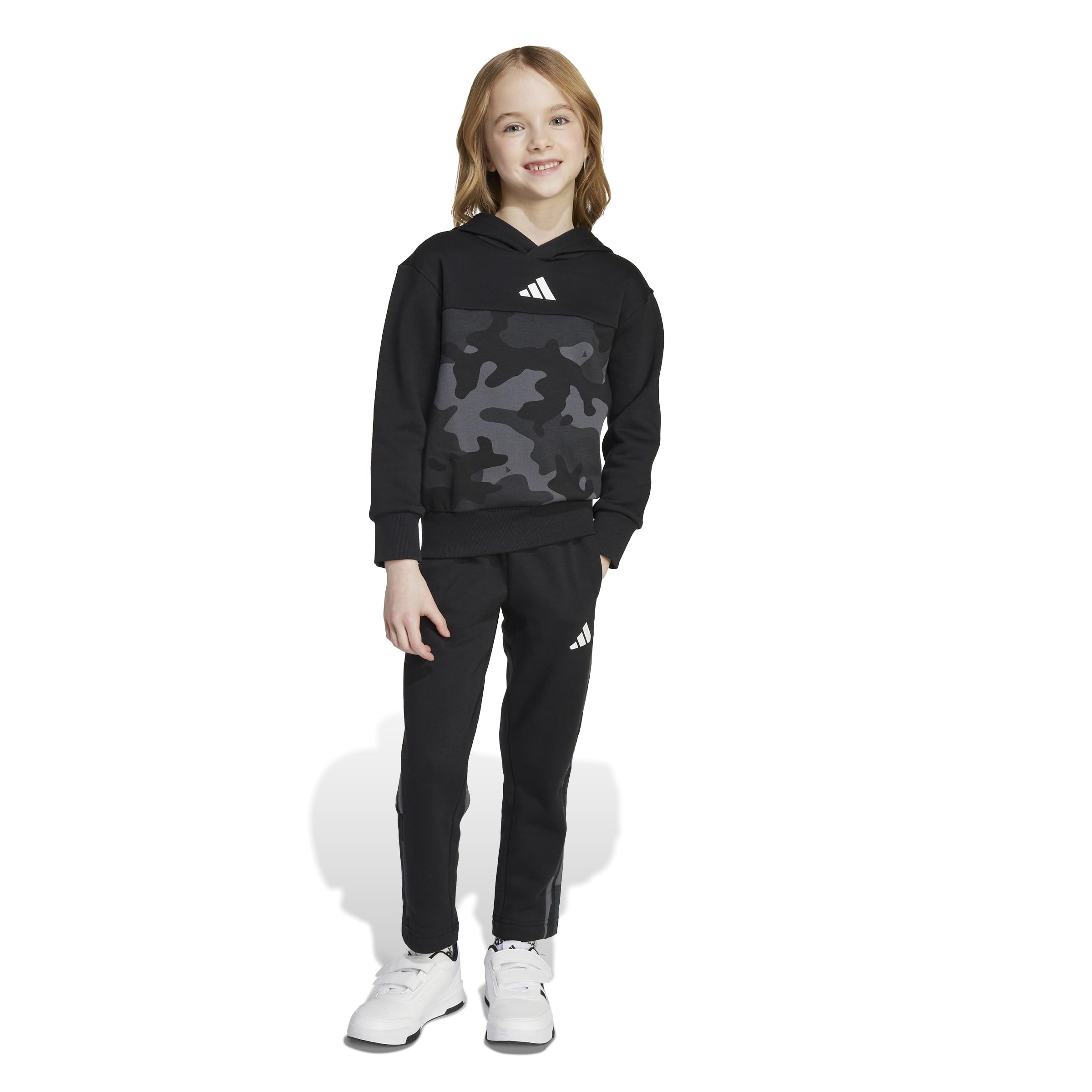 adidas Unisex Kids Seasonal Essentials Camo Fleece Jogginganzug Kleinkinder