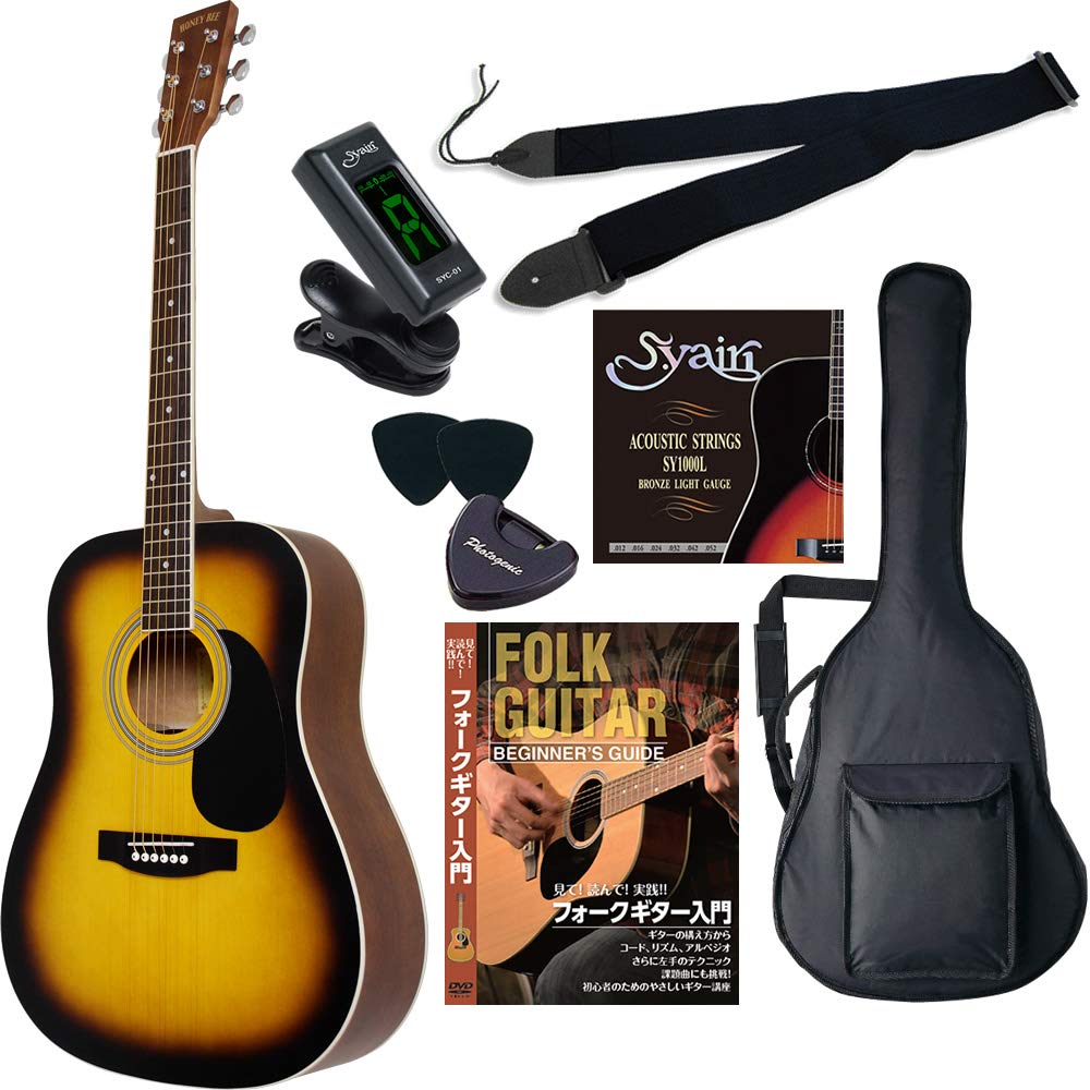 Amazon | HONEY BEE アコースティックギター W-15M/TS マット