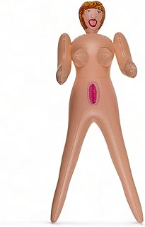 MIJOMA Funny Erotic Joke Item - Inflatable Mini Rubber Doll, Perfect Surprise for Stag Party, 66 cm Party Highlight with D...