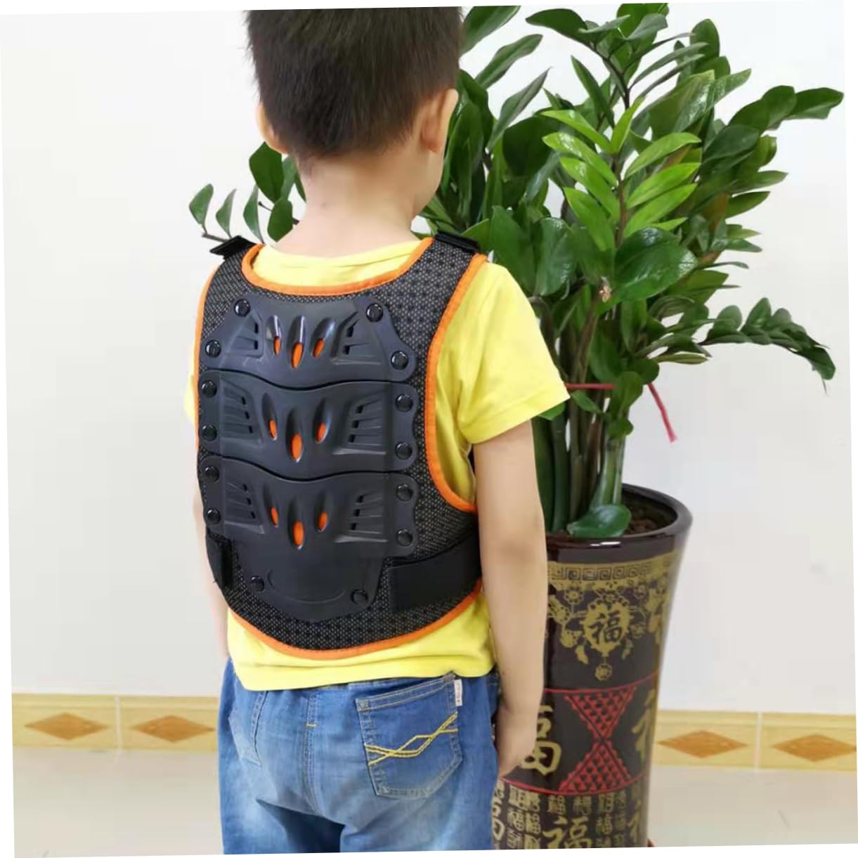 Toddmomy Boys and Girls Sports Protective Gear Bike Boys and Girls Protective Cycling Safety Gear Jacket Back Shoulder Protection