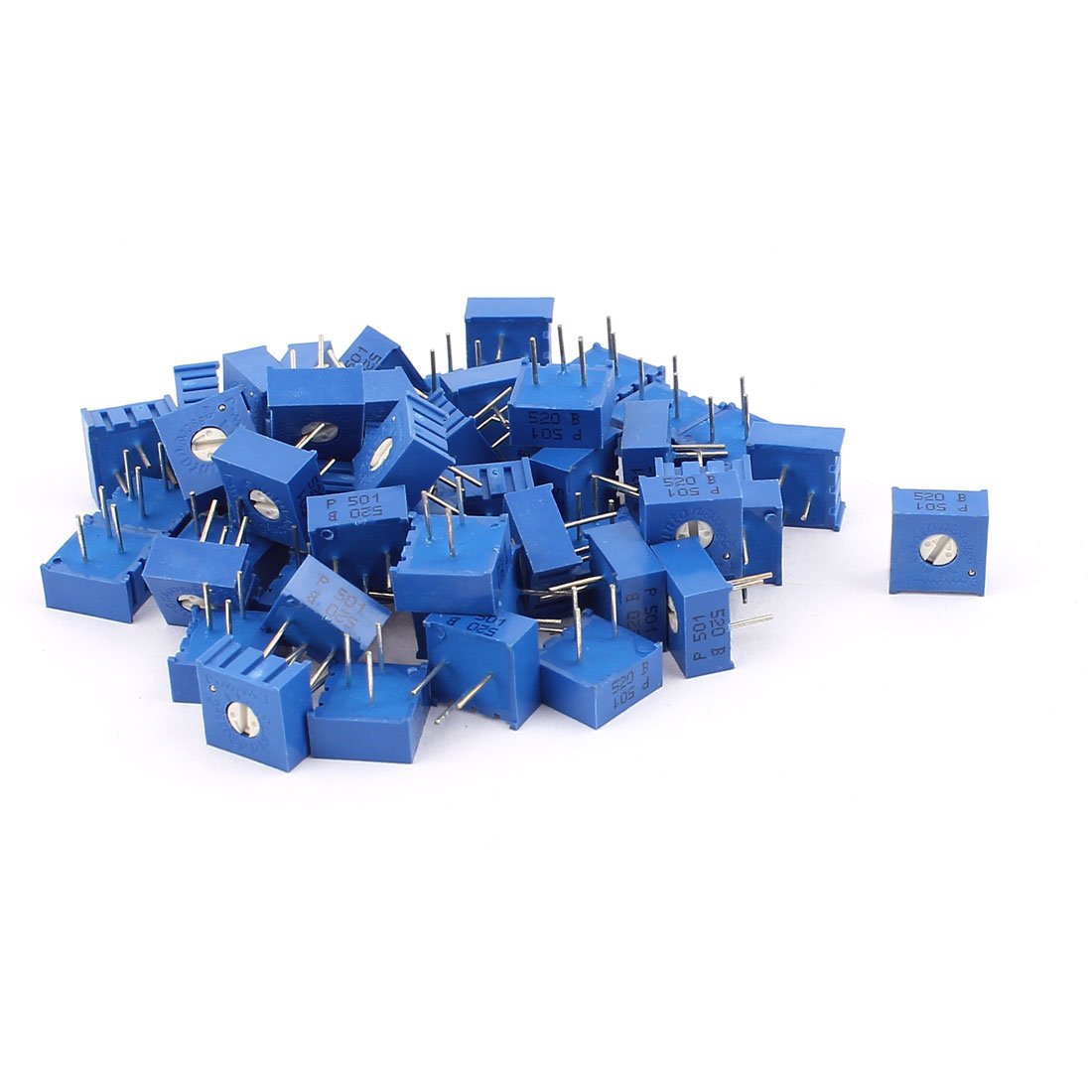 Accessori specializzati 50Pcs Top Resistori fissi Regolazione Trimmer Pot Potenziometro Resistori 500 Resistori Ohm 3386P