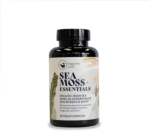 Miniatura 8 de Gold Sea Moss Superfood Bundle - Cápsulas orgánicas de musgo marino crudo e irlandés, vejiga y raíz de bardana