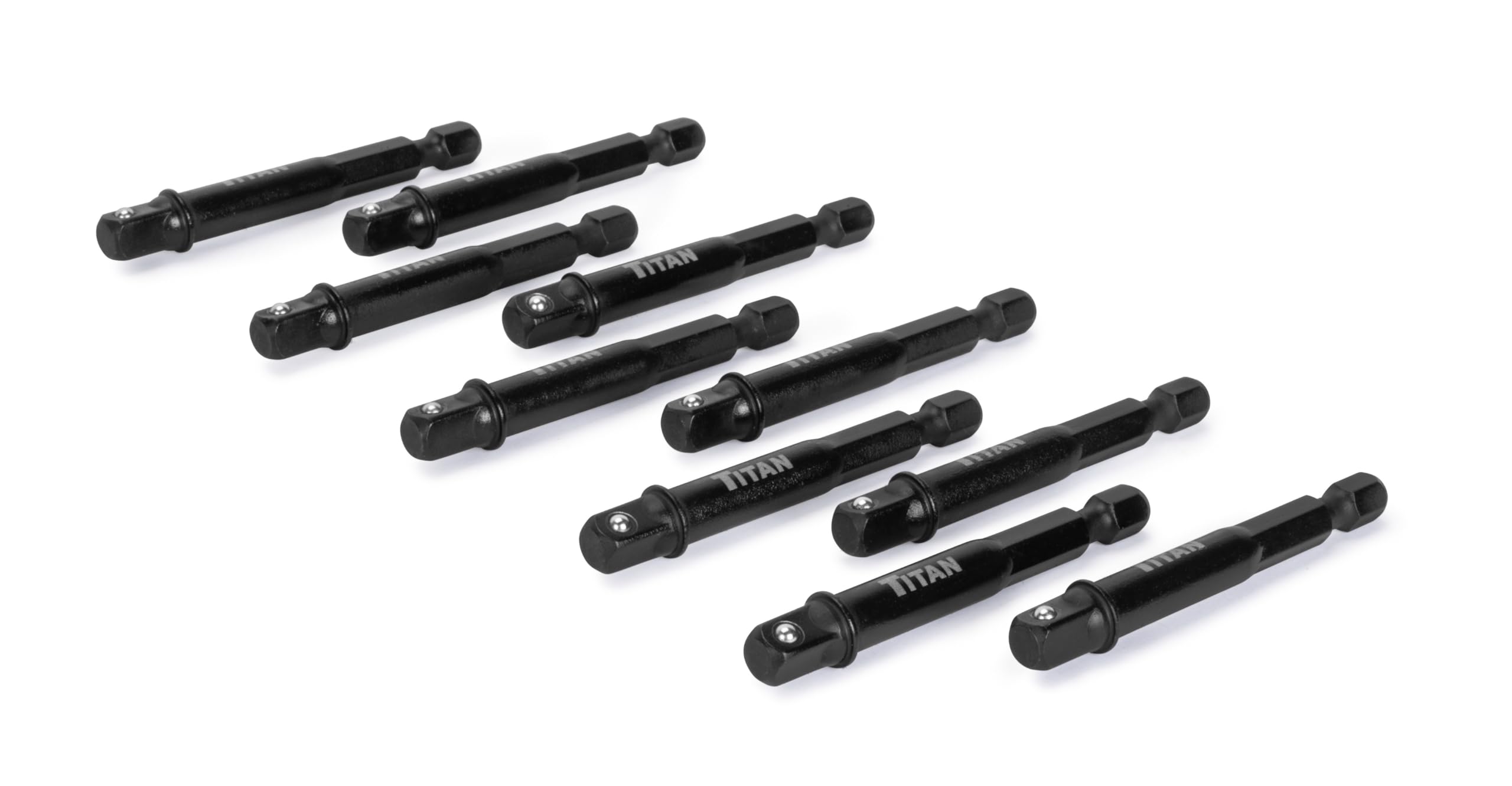 Adaptateur de douille à choc 1/4 x 2-1/2 Titan 85540 pour visser avec force sans rupture